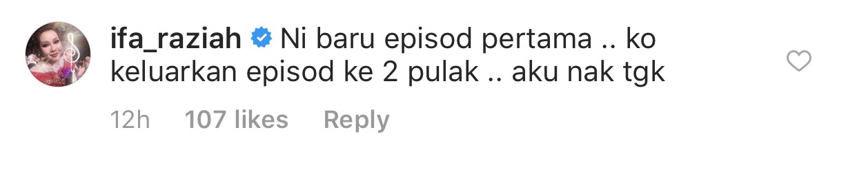 Komen Ifa di ruangan komen Instagram @sheedadangdutofficial.